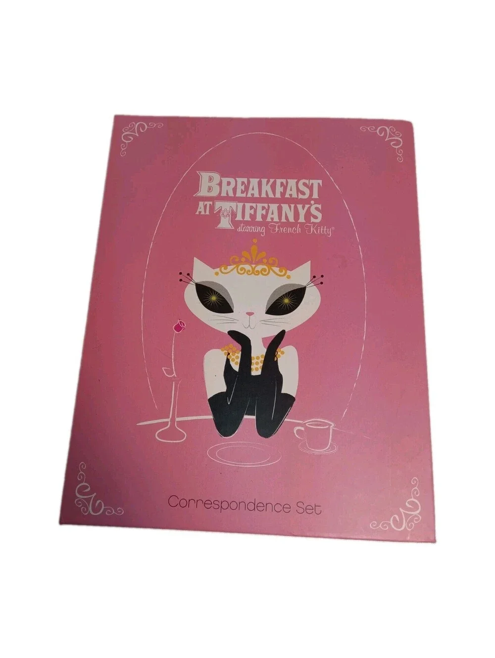 Vintage 2004 French Kitty Breakfast at Tiffany's Correspondence Stationery...